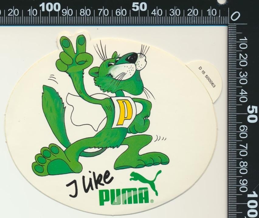 Sticker: Puma - I like Puma, Verzamelen, Stickers, Zo goed als nieuw, Sport, Ophalen of Verzenden