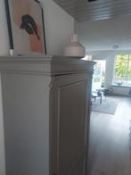 Antiek kastje in Biedermeier stijl, groen geverfd, Ophalen of Verzenden