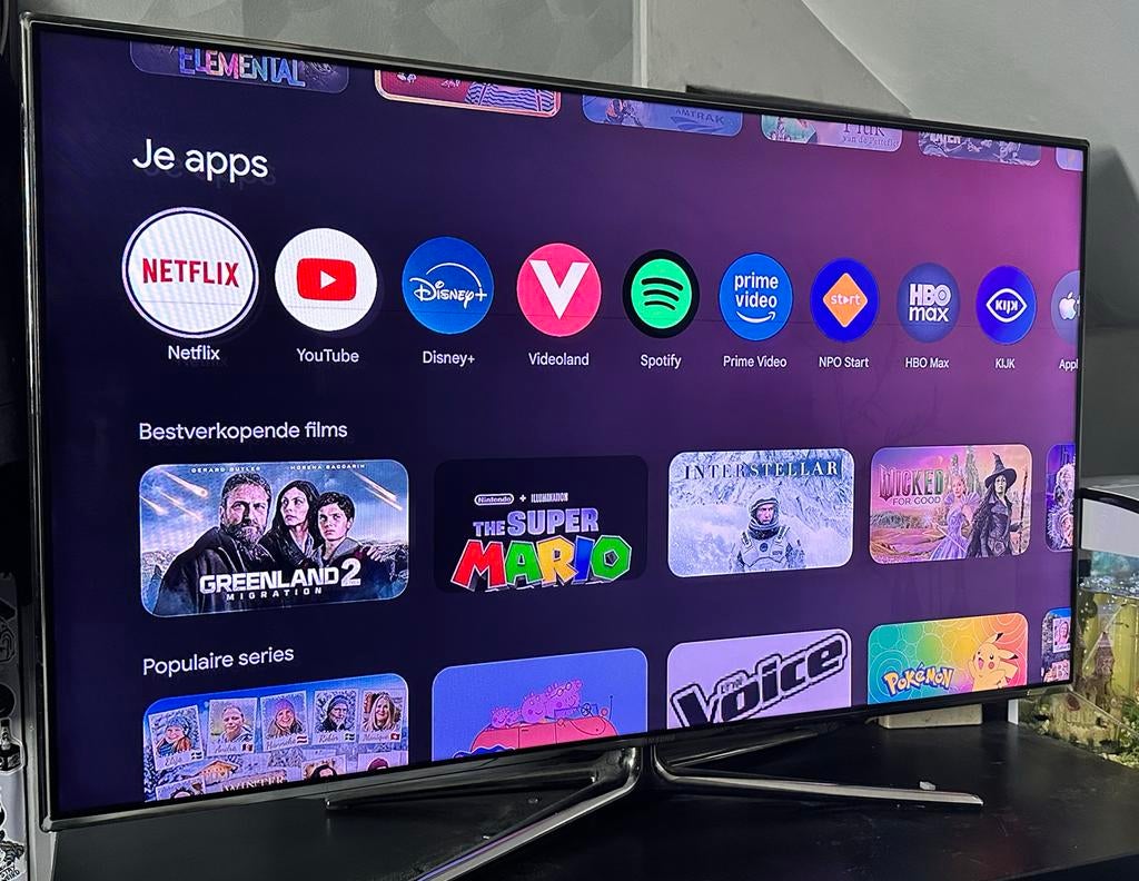 Samsung UE55D7000LS 55" Full HD TV + Google Chromecast, Ophalen, 120 Hz, Samsung, 100 cm of meer