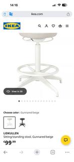 IKEA LIDKULLEN Draaibare Stoel - Zeer Goede Staat, Ophalen, Zo goed als nieuw, Beige, Bureaukruk