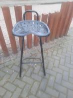 Industriële metalen tractorstoel‑kruk,barkruk, Ophalen, Gebruikt, 60 tot 90 cm, 1 kruk