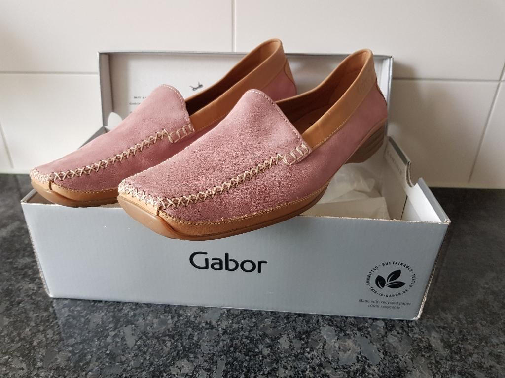 GABOR suede leren instappers maat 6,5 / maat 40, Instappers, Gabor, Ophalen of Verzenden, Zo goed als nieuw