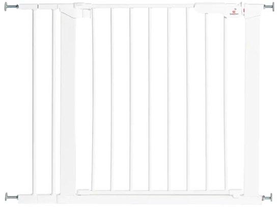 2 stuks BabyDan Premier Traphekje - 73,5-93,3 cm - Wit, Kinderen en Baby's, Traphekjes, Ophalen, Nieuw, Klemhekje, Metaal of IJzer