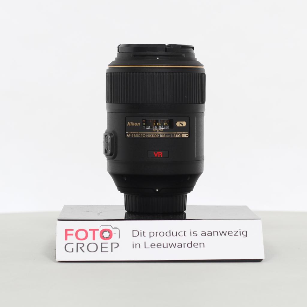 NIKON AF-S 105mm F/2.8 VR MACRO (OCC-Leeuwarden), Foto-Groep, Luttekepoortstraat 26 3841 AX Harderwijk, Ophalen of Verzenden, Zo goed als nieuw