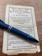 Franssen 1842 Margraten 1885 Valkenburg x Martens, Ophalen of Verzenden, Bidprentje