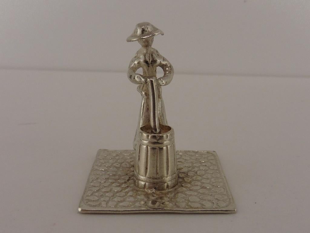 Zilveren miniatuur Karnen                                Z27, Ophalen of Verzenden, Zilver