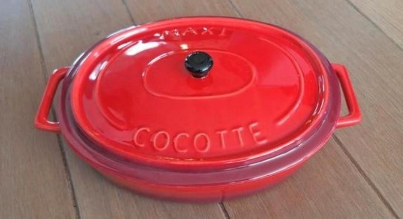 Maxi Cocotte ovenschaal/braadpan met deksel - nieuw!, Ophalen, Nieuw, Overige materialen, Koekenpan of Braadpan