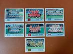 7 teamplaatjes nieuwstaat Panini voetbal 82, Ophalen of Verzenden, Zo goed als nieuw, Overige binnenlandse clubs, Poster, Plaatje of Sticker