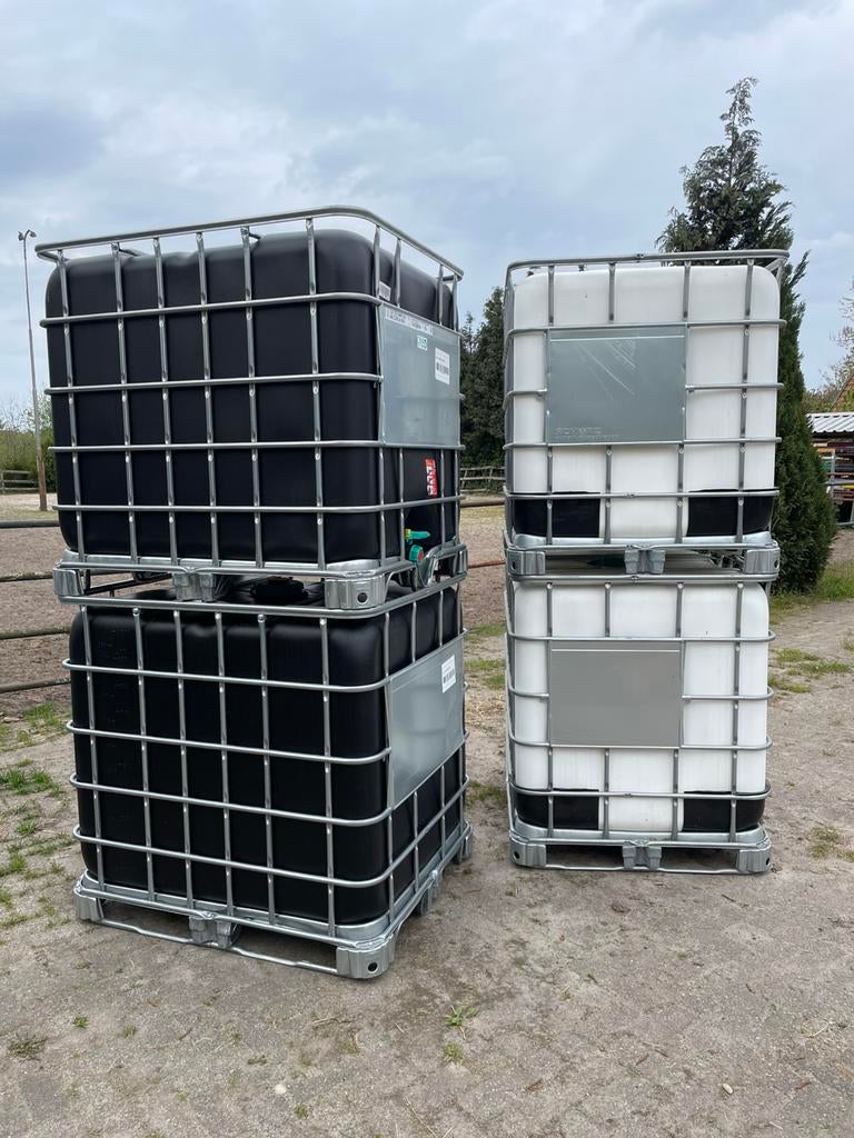 IBC wit (schoon), Tuin en Terras, Regentonnen, Ophalen, Kunststof, Met kraantje, 150 liter of meer