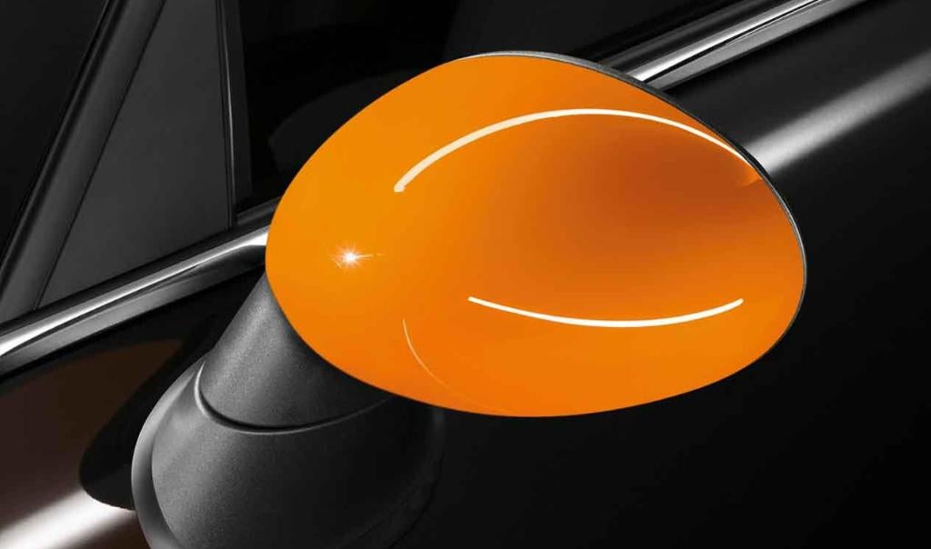 Originele spiegelkappen - Oranje - Mini R55 R56 R57 R60, Auto-onderdelen, Spiegels, Ophalen of Verzenden, Nieuw, Mini