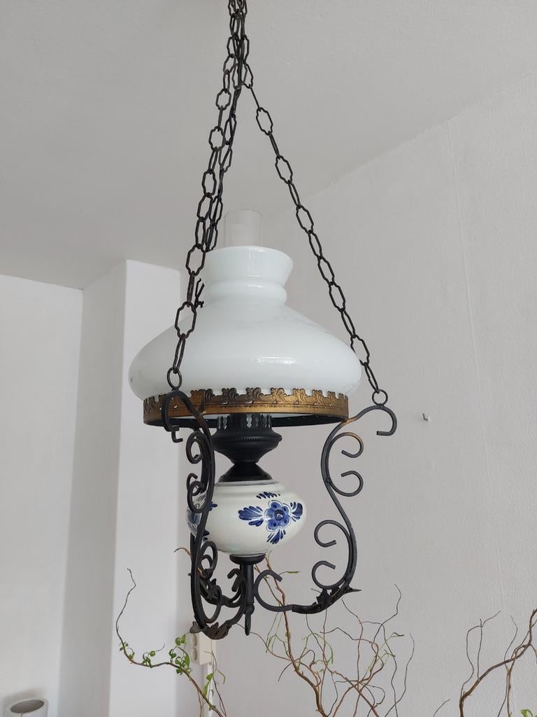 Antieke hanglampen en stalamp, Antiek en Kunst, Ophalen