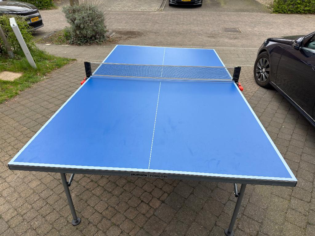 De zomer komt eraan! Prima gebruikte tafeltennistafel, Sport en Fitness, Tafeltennis, Ophalen, Gebruikt, Tafel Indoor, Verrijdbaar