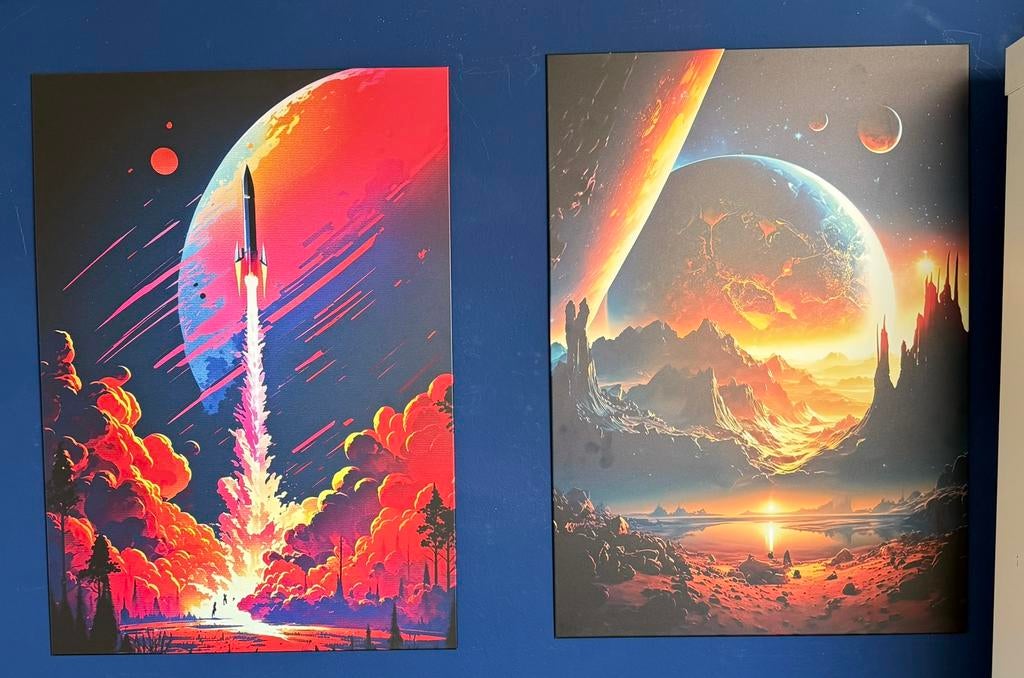Displate Metalen Posters Maat L, Ophalen, Minder dan 50 cm, 50 tot 75 cm, Nieuw