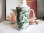 Theepot koffiepot Arzberg retro vintage groen jaren 70, Gebruikt, Keramiek, Overige typen, Ophalen of Verzenden