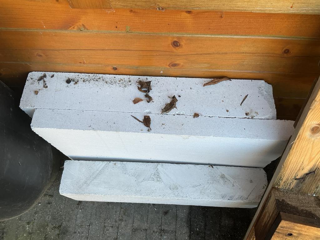 Restant YTONG BLOKKEN GRATIS, Doe-het-zelf en Verbouw, Metselstenen, Ophalen, Nieuw, Kalkzandstenen