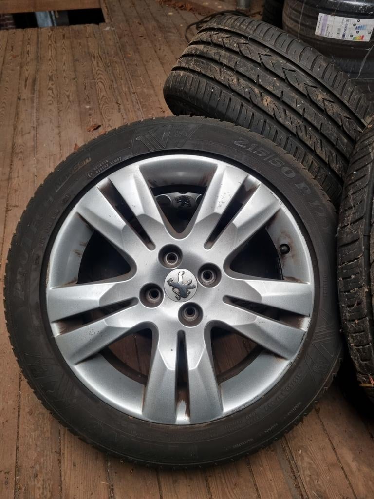 Orginele Peugeot velgen 4x108, Auto-onderdelen, Banden en Velgen, Ophalen, 215 mm, 17 inch, Zomerbanden