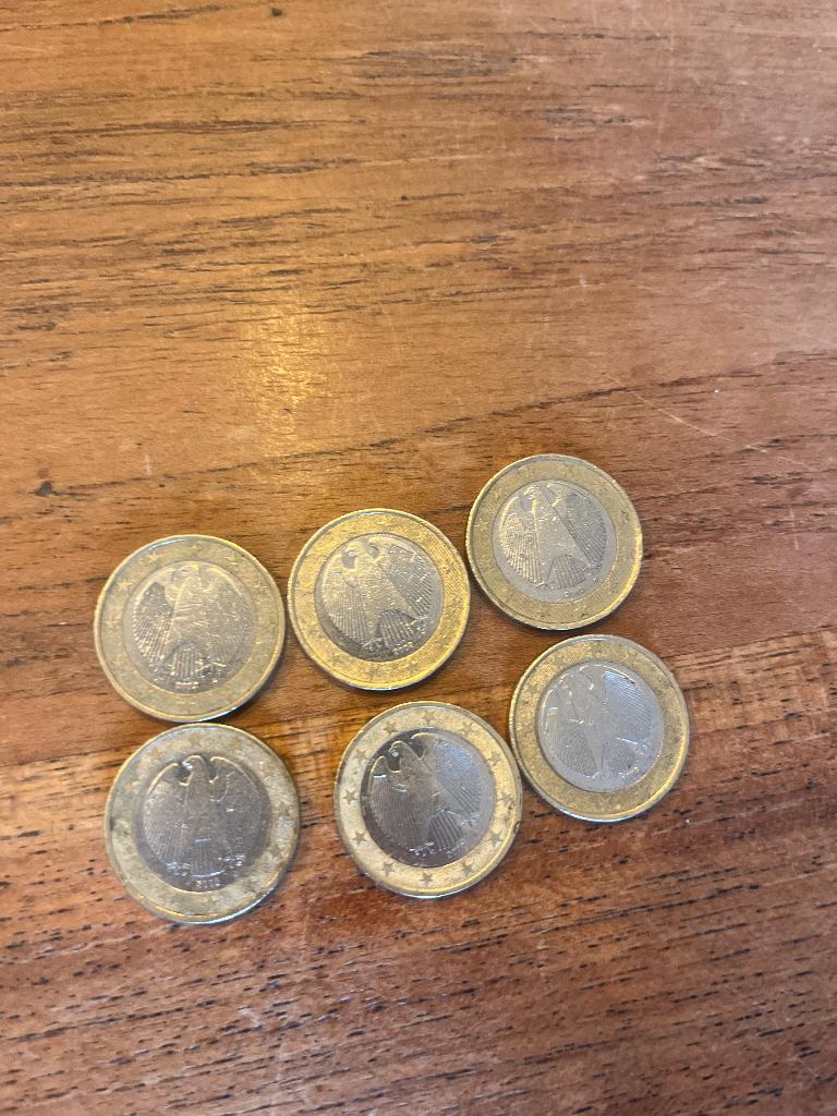 1 euro munten, Ophalen of Verzenden, Gebruikt