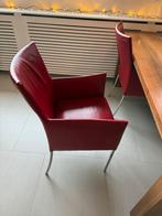 5 Rode Bert Plantagie Stoelen - Goede Conditie, Huis en Inrichting, Stoelen, Ophalen, Gebruikt, Leer, Vijf, Zes of meer stoelen