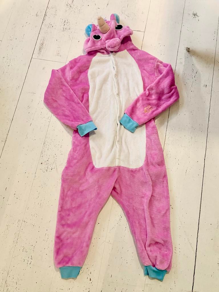Super Zachte Kimu Unicorn Onesie 128/134 Roze Eenhoorn, Ophalen of Verzenden, Gebruikt, Meisje, Overige typen