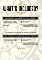 2x Defqon Red Experience Lunch Upgrade voor zaterdag, Twee personen