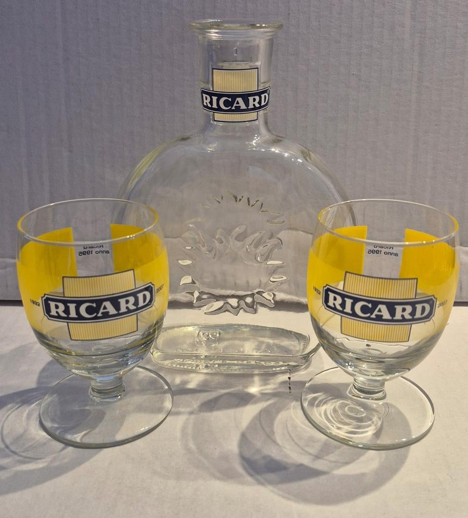 Ricard setje (M), Verzamelen, Glas en Borrelglaasjes, Ophalen of Verzenden, Borrel- of Shotglas