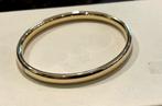 Mooie Gouden Slavenarmband 14 KRT // Diam. 65 x 55 mm, Ophalen of Verzenden, Zo goed als nieuw, Goud, Goud