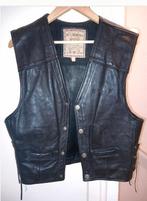 Lederen motor hesje - Ruig en dikke kwaliteit - Maat L, Motoren, Overige typen, Heren, H. Landers, Ophalen of Verzenden