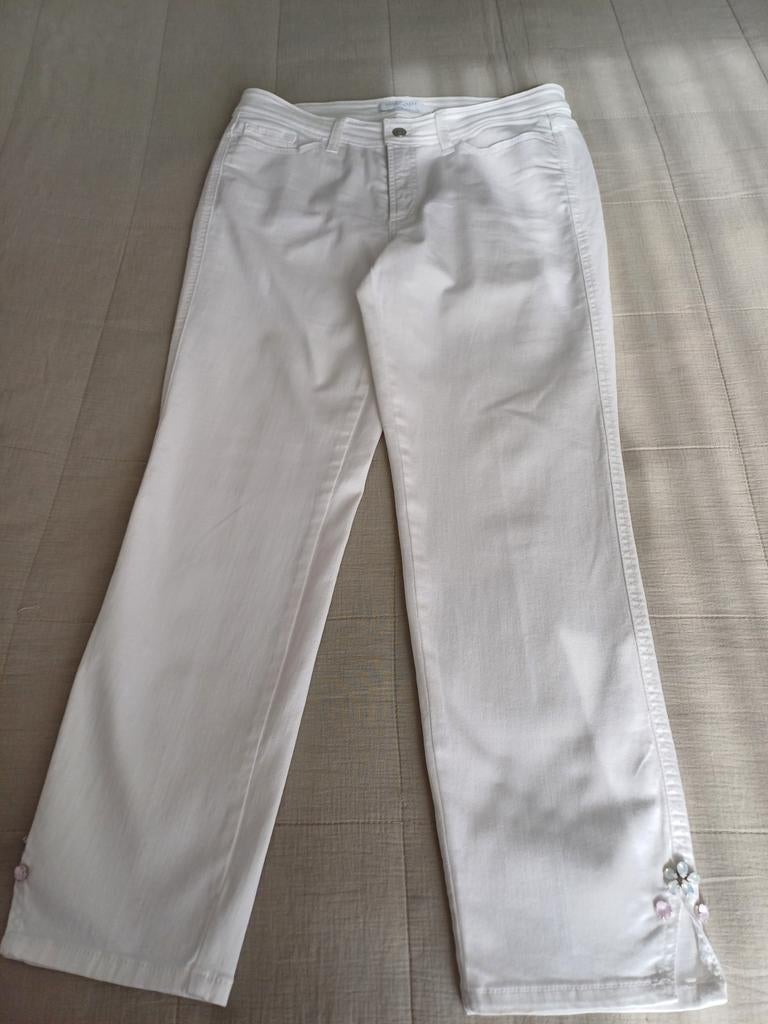 Witte Cambio maat 42., Kleding | Dames, Broeken en Pantalons, Cambio, Wit, Maat 42/44 (L), Ophalen of Verzenden