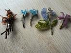 Vintage bloemetjes broches corsages, Ophalen of Verzenden, Zo goed als nieuw, Overige kleuren, Overige materialen