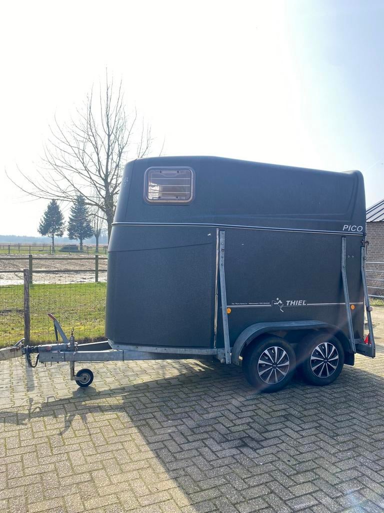 Thiel paardentrailer 1,5 paards, Ophalen, Gebruikt, Polyester, 1½-paards trailer