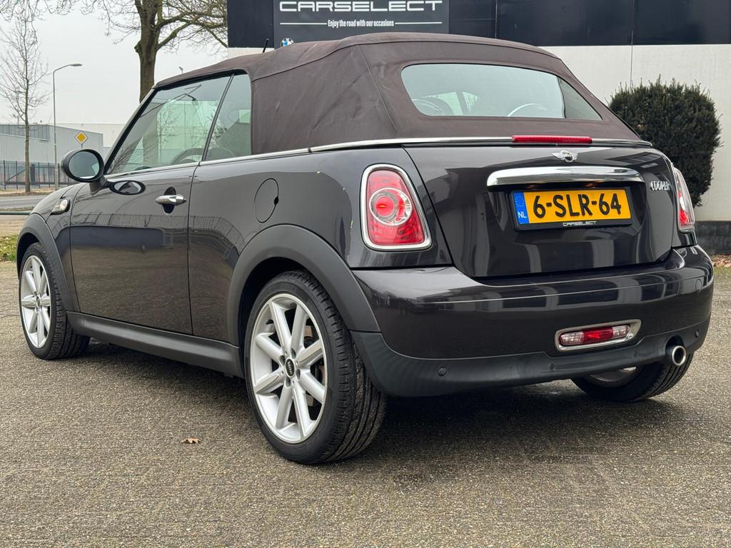 MINI Cabrio Highgate 1.6 Cooper Leder, Navigatie, PDC, Clima, 4 cilinders, 4 stoelen, Handgeschakeld, Cabrio
