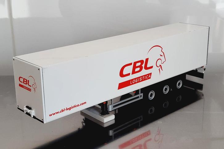 WSI Kasten oplegger CBL, Hobby en Vrije tijd, Modelauto's | 1:50, Zo goed als nieuw, Bus of Vrachtwagen, Wsi, Ophalen of Verzenden