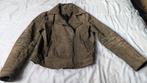 Leren olijfgroen bomberjas HEMA maat L, Ophalen of Verzenden, Gedragen, Groen