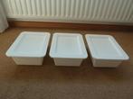 Ikea slugis opberg bakken 3 stuks nog nieuw, Minder dan 50 cm, Ophalen of Verzenden, Minder dan 40 cm, Minder dan 35 cm