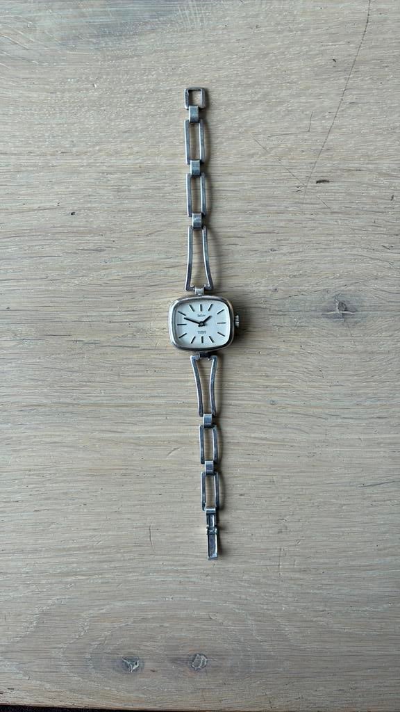 Vintage of antieke zilveren 800 horloge Delray incabloc, Overige merken, Staal, Ophalen of Verzenden, Zo goed als nieuw