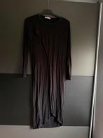 Midi zwarte open jurk, Kleding | Dames, Jurken, Verzenden, Gedragen, Maat 46/48 (XL) of groter, Zwart