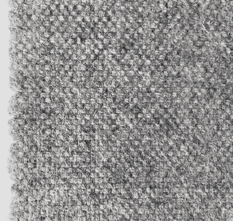 Gudbrandsdalens Amdal 130; grijs; 2x restant meubelstof, Wol, 120 cm of meer, Ophalen of Verzenden, Grijs
