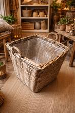 Rietenmand Groot XXL fortmaat in goede staat, Ophalen, Mand, Vierkant, Nieuw