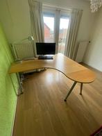 Bureau Ikea hoekopstelling, lxb= 1.60x 80x 1.50 Goede staat, Huis en Inrichting, Bureaus, Ophalen, In hoogte verstelbaar, Zo goed als nieuw