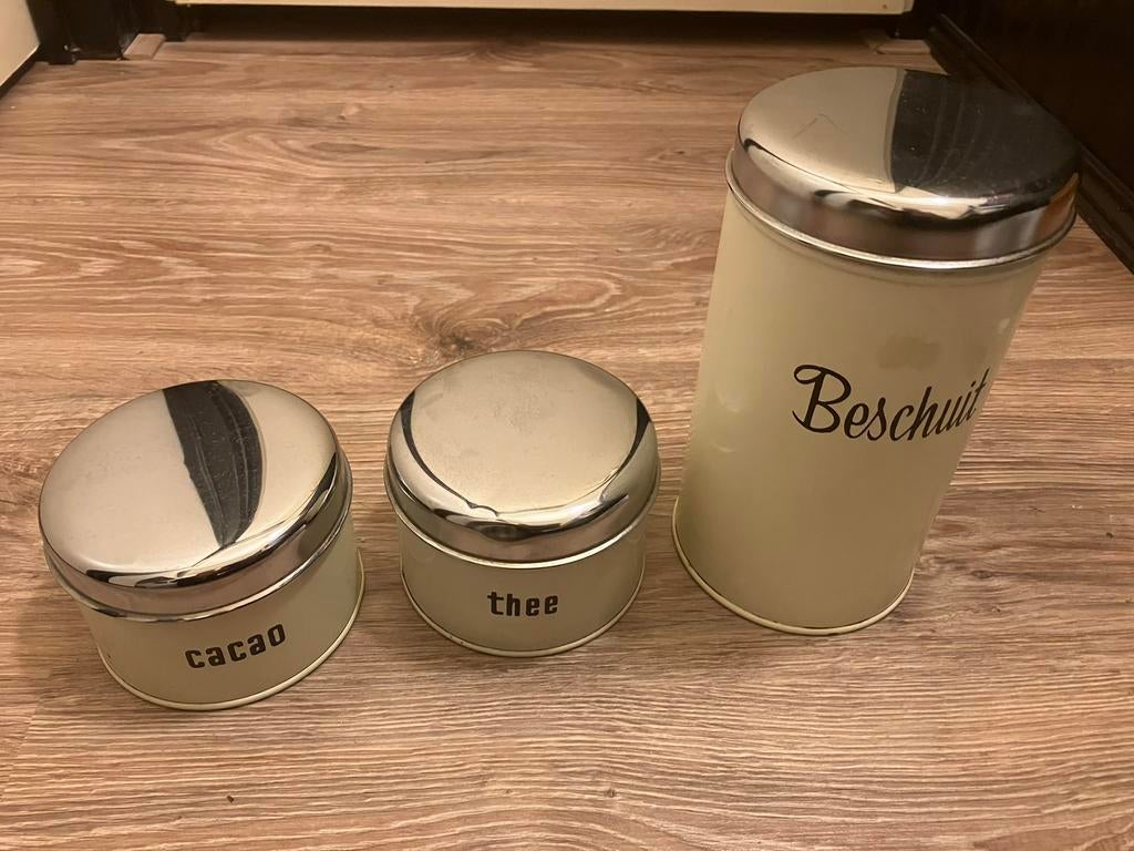 Vintage voorraadbussen. Brabantia, Verzamelen, Retro, Ophalen of Verzenden, Huis en Inrichting