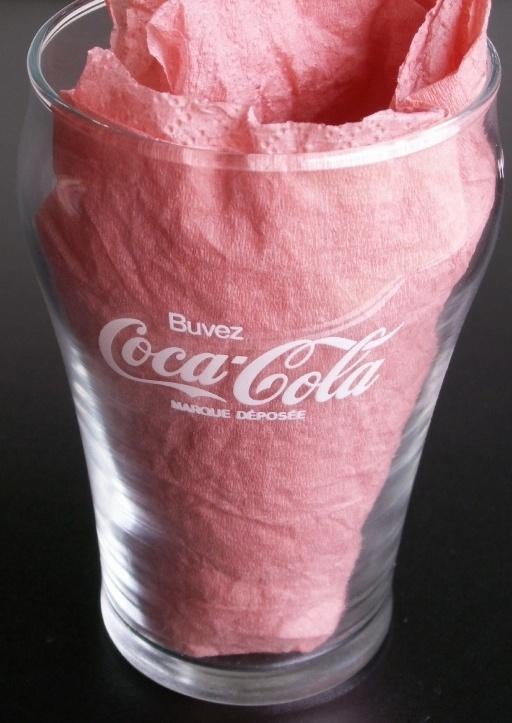 Oud Frans Coca Cola Contour glas Buvez Coca-Cola Buvez Coke, Verzamelen, Glas en Borrelglaasjes, Ophalen of Verzenden, Nieuw, Bierglas