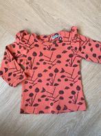 Rood rib shirt met print - Sweet petit - maat 68, Kinderen en Baby's, Babykleding | Maat 68, Ophalen of Verzenden, Zo goed als nieuw