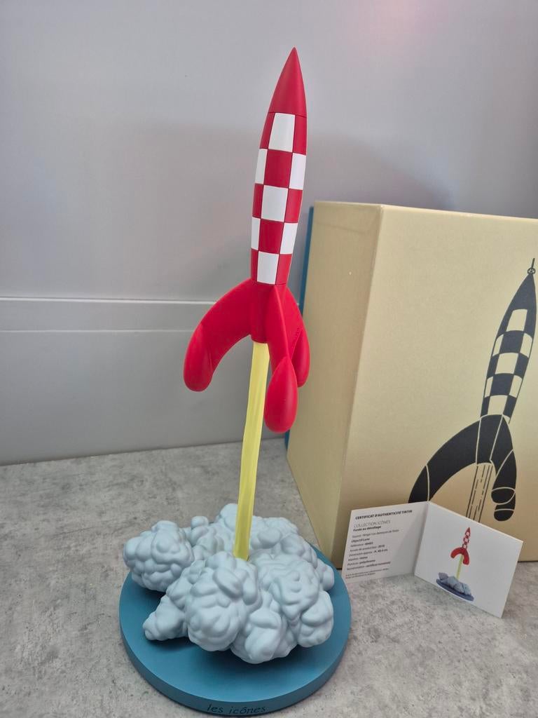 Kuifje Tintin raket 40cm, Verzamelen, Stripfiguren, Ophalen of Verzenden, Kuifje, Zo goed als nieuw, Beeldje of Figuurtje