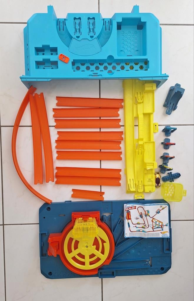 Hot Wheels Track Builder, Ophalen of Verzenden, Zo goed als nieuw, Hot Wheels, Met looping