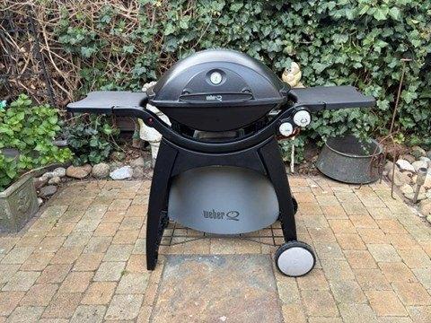 Weber Q300 gasbarbecue, Tuin en Terras, Gasbarbecues, Ophalen, Gebruikt, Weber barbecue