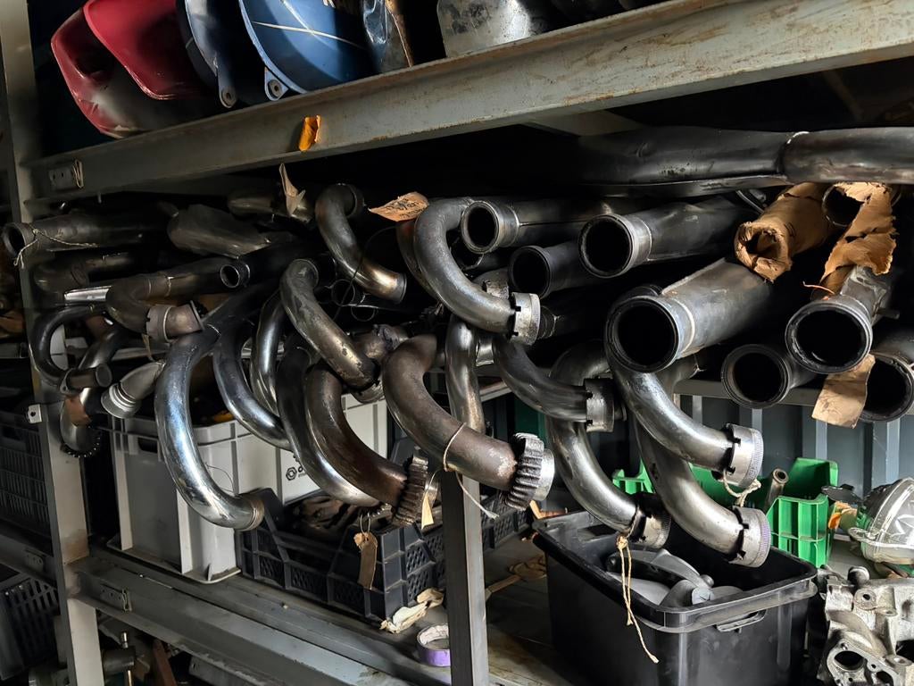 2 takt uitlaten suzuki kawasaki, Motoren, Ophalen, Gebruikt