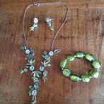 Set in smaragd groen., Ophalen of Verzenden, Nieuw, Overige materialen, Oor- of Traguspiercing