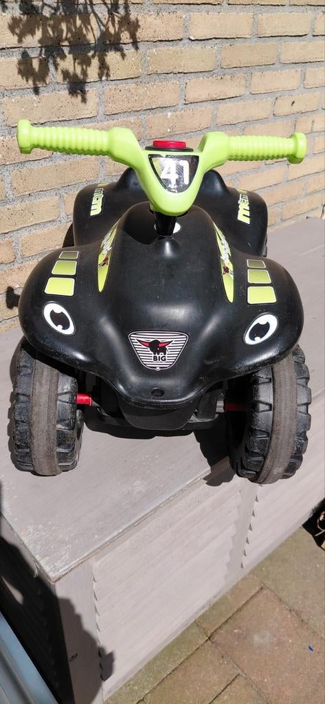 BIG Bobby Quad Loopvoertuig Zwart/Groen, Ophalen, Gebruikt, Loopvoertuig
