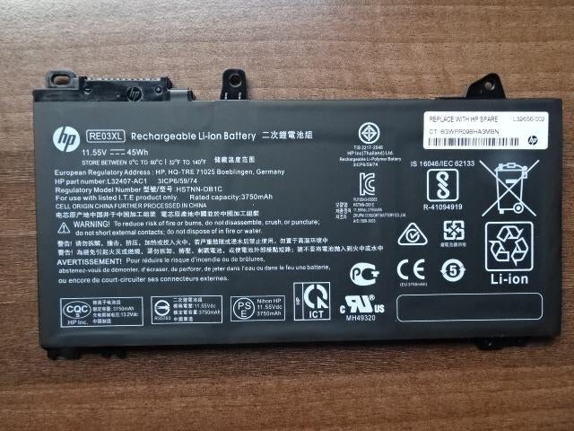 Laptop batterij voor HP Pro-book 450 G6, Computers en Software, Windows Laptops, Nieuw, 17 inch of meer, Onbekend, Ophalen of Verzenden