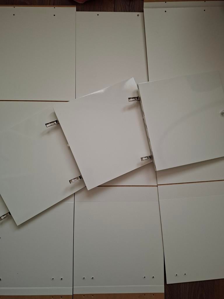 3 hoogglans witte deurtjes voor IKEA Kallax kast, Huis en Inrichting, Kasten | Overige, Ophalen, Gebruikt